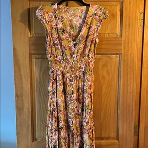 Floral Button-Down Dress